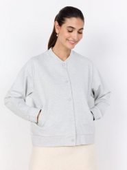 Soyaconcept® Damska kurtka dresowa - SC-Nanni Kobiety szary marmurkowy, M. Szare kurtki damskie m, bez wzorów, z dresówki, bez kaptura. Za 249.95 zł.