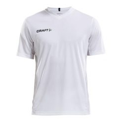Koszulka Craft Squad solid. Białe koszulki sportowe męskie Craft, xl, bez wzorów, z materiału, bez kołnierzyka, bez ramiączek, na fitness i siłownię. Za 151.00 zł.