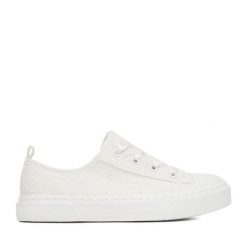 Trampki JENNY. Białe trampki i tenisówki dziewczęce Jenny, bez wzorów, bez zapięcia. Za 79.99 zł.