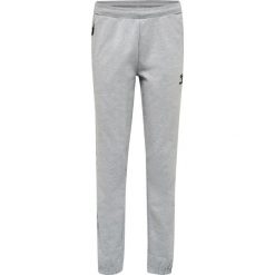 Damskie spodnie dresowe bawełniane Hummel Move Grid. Szare spodnie dresowe damskie Hummel, bez wzorów, z bawełny. Za 188.60 zł.