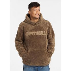 Bluza męska Pitbull z kapturem Aragon. Brązowe bluzy męskie PITBULL, m, bez wzorów, z kapturem. W wyprzedaży za 179.00 zł.