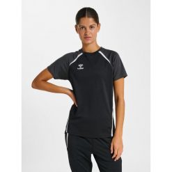 Damski jersey Hummel Lead 2.0. Czarne koszulki sportowe damskie Hummel, bez wzorów, z jersey, bez kołnierzyka, bez ramiączek, do piłki nożnej. Za 219.50 zł.