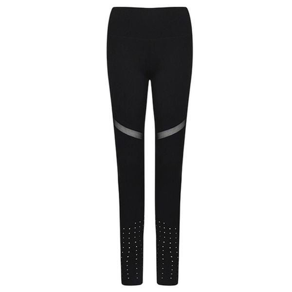 Legginsy Panelowe Damskie. Czarne legginsy damskie TOMBO, xl, bez wzorów, z elastanu. Za 167.99 zł.