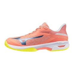 Damskie buty do tenisa Mizuno Wave Exceed Court. Brązowe obuwie sportowe damskie Mizuno, bez wzorów, tenisowe, mizuno wave. Za 552.50 zł.