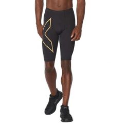 Szorty kompresyjne 2XU Light Speed. Czarne krótkie spodenki sportowe męskie 2XU, s, bez wzorów, do biegania. Za 375.85 zł.
