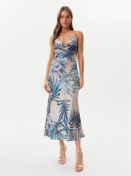 Guess Sukienka codzienna W5GK85 WH9C2 Niebieski Regular Fit. Niebieskie sukienki damskie Guess, na co dzień, xl, z aplikacjami, z syntetyku, bez kołnierzyka, bez ramiączek, proste. W wyprzedaży za 379.99 zł.