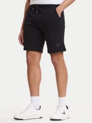 Guess Szorty sportowe M6GD12 K3020 Czarny Slim Fit. Czarne krótkie spodenki sportowe męskie Guess, m, z aplikacjami, z bawełny. Za 249.99 zł.