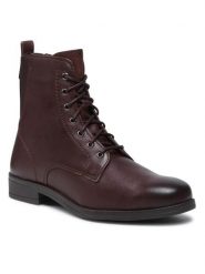 Lasocki Trzewiki ARC-INES2-01 Brązowy. Brązowe botki damskie Lasocki, ze skóry, bez obcasa, na płaskiej podeszwie, bez zapięcia. Za 149.99 zł.