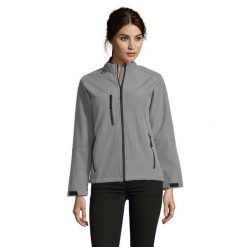 Kurtka Damska Roxy Soft Shell. Szare kurtki sportowe damskie SOL'S, s, bez wzorów, bez kaptura, trekkingowe. Za 217.99 zł.