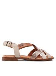 Pikolinos Sandały W0X-0556C3 Beżowy. Brązowe klapki damskie Pikolinos, bez wzorów, ze skóry, bez obcasa, na płaskiej podeszwie, bez zapięcia. Za 429.99 zł.