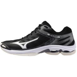 Adidasy Mizuno Wave Voltage 2, Dla obu płci. Czarne buty sportowe męskie Mizuno, bez zapięcia, do siatkówki, mizuno wave. W wyprzedaży za 399.65 zł.
