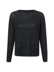 S.Oliver BLACK LABEL bluzka z dzianiny z domieszką wełny i alpaki Kobiety szary, 38. Czarne bluzki damskie s.Oliver BLACK LABEL, s, bez wzorów, z dzianiny, bez kołnierzyka, bez ramiączek. Za 449.95 zł.