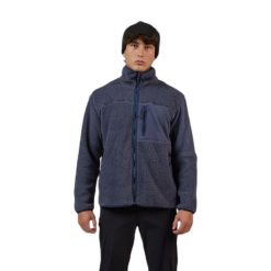 Polarowa bluza z pełnym zamkiem Rossignol Alltrack Sherpa. Niebieskie bluzy męskie Rossignol, bez wzorów, z polaru, bez kaptura. Za 650.50 zł.