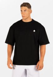 Kingston Duże rozmiary Koszulka - Czarny. Czarne koszulki sportowe męskie GORILLA WEAR, xl, bez wzorów, z bawełny, bez kołnierzyka, bez ramiączek, na fitness i siłownię. Za 254.00 zł.