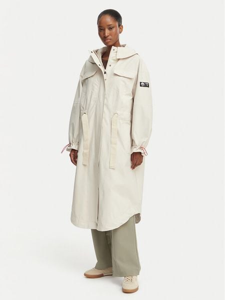 Guess Parka W6GL02 W1402 Kremowy Regular Fit. Białe parki damskie Guess, l, z aplikacjami, z syntetyku, bez kaptura. Za 916.99 zł.