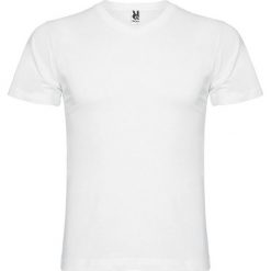 Męska Koszulka Samoyedo Z Dekoltem V. Białe koszulki sportowe męskie ROLY, m, bez wzorów, bez kołnierzyka, bez ramiączek, trekkingowe. Za 32.99 zł.