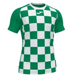 Koszulka do piłki nożnej męska Joma Flag II. Białe koszulki sportowe męskie Joma, m, bez wzorów, z meshu, bez kołnierzyka, bez ramiączek, do piłki nożnej. Za 140.00 zł.