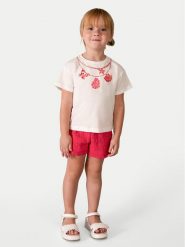 Mayoral Komplet t-shirt i spodenki 3231 Czerwony Regular Fit. Czerwone spodenki dla dziewczynek Mayoral, bez wzorów, z syntetyku. Za 139.99 zł.