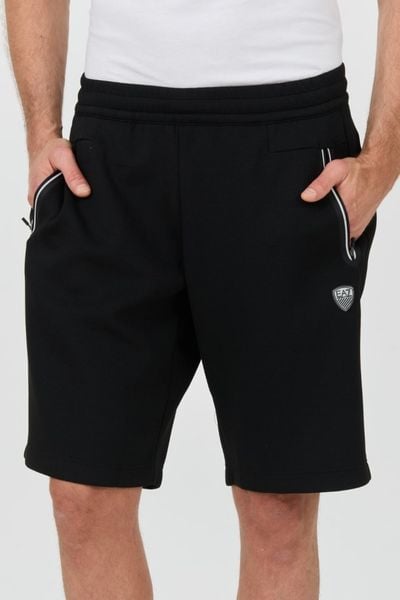 EA7 Czarne męskie spodenki, Rozmiar L. Czarne szorty męskie EA7 Emporio Armani, l, bez wzorów. W wyprzedaży za 299.99 zł.