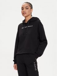 EA7 Emporio Armani Bluza 3DTM03 TJSYZ 1200 Czarny Regular Fit. Czarne bluzy damskie EA7 Emporio Armani, m, z aplikacjami, z bawełny, bez kaptura. Za 269.99 zł.