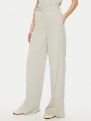 Calvin Klein Spodnie palazzo K20K207876 Szary Wide Leg. Szare spodnie materiałowe damskie Calvin Klein, bez wzorów, z materiału. Za 469.99 zł.