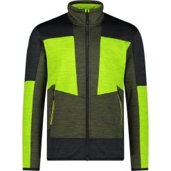 Polarowa kurtka turystyczna CMP. Zielone kurtki sportowe męskie CMP, bez wzorów, z materiału, narciarskie. Za 340.05 zł.
