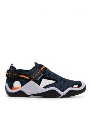 Geox Sandały J Wader B. A J1530A 00014 C4074 S Granatowy. Niebieskie sandały chłopięce Geox, z materiału, bez zapięcia. Za 179.99 zł.