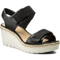 Espadryle CLARKS - Palm Shine 261324994 Black Leather. Klapki damskie marki Clarks. W wyprzedaży za 279.00 zł.