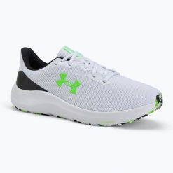Buty do biegania męskie Under Armour Charged Pursuit 4hyper. Białe buty sportowe męskie Under Armour, bez zapięcia, do biegania. Za 219.99 zł.