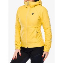 Kurtka ocieplana damska Black Diamond First Light Stretch Hoody. Żółte kurtki sportowe damskie Black Diamond, bez wzorów, bez kaptura, wspinaczkowe. Za 802.99 zł.