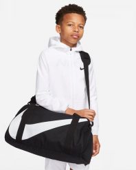 Torba sportowa unisex Nike Gym Club. Czarne torby sportowe męskie Nike, bez wzorów, z materiału, małe. Za 162.05 zł.