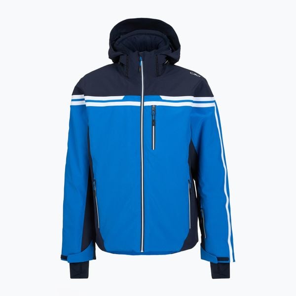 Kurtka narciarska męska CMP 34W4687. Niebieskie kurtki męskie CMP, m, bez wzorów, z elastanu, długie, bez kaptura, narciarskie. Za 1,099.00 zł.