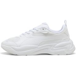 Buty sportowe damskie Puma X ray 4. Białe obuwie sportowe damskie Puma, bez wzorów, z materiału. Za 349.25 zł.