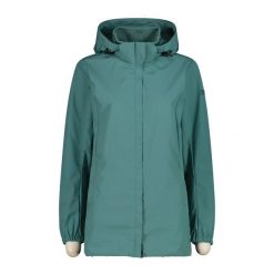 Parka damska turystyczne CMP 35Z5436. Zielone parki damskie CMP, s, bez wzorów, z materiału, z kapturem. Za 587.50 zł.