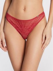 Gossard Stringi Glossies Lace 13006 Różowy. Czerwone stringi damskie Gossard, xl, bez wzorów, z syntetyku. Za 69.99 zł.