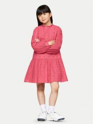 Tommy Hilfiger Sukienka codzienna KG0KG08216 M Różowy Regular Fit. Czerwone sukienki dla dziewczynek Tommy Hilfiger, bez wzorów, z bawełny, bez ramiączek. Za 349.99 zł.