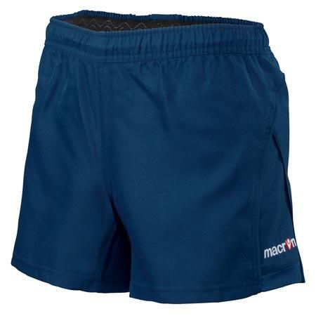 Szorty Macron febe V2. Niebieskie krótkie spodenki sportowe męskie Macron, xs, bez wzorów, z materiału, na fitness i siłownię. Za 137.50 zł.