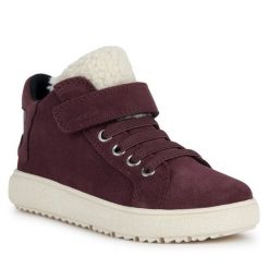 Sneakersy Geox. Czarne trampki i tenisówki chłopięce Geox, bez wzorów, bez zapięcia. Za 269.99 zł.