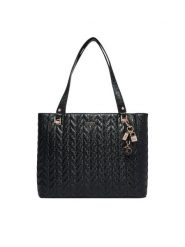 Guess Torebka 183370 Czarny. Czarne torebki do ręki damskie Guess, z aplikacjami, ze skóry, bez dodatków. Za 607.99 zł.