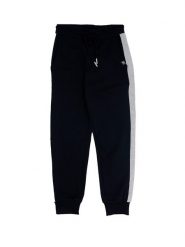 Spodnie dresowe dziewczęce Leone w kolorze superszarym. Czarne spodnie sportowe dla dziewczynek LEONE 1947 APPAREL, bez wzorów, z dresówki, na fitness i siłownię. Za 105.21 zł.