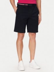 Tommy Hilfiger Szorty materiałowe Denton MW0MW42349 Granatowy Slim Fit. Niebieskie szorty męskie Tommy Hilfiger, m, bez wzorów, z bawełny. Za 369.99 zł.