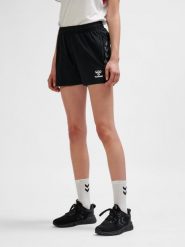 Szorty damskie Hummel autentyczne Pl. Czarne szorty sportowe damskie Hummel, xs, bez wzorów, z elastanu, klasyczne, z standardowym stanem, do piłki nożnej. Za 153.00 zł.