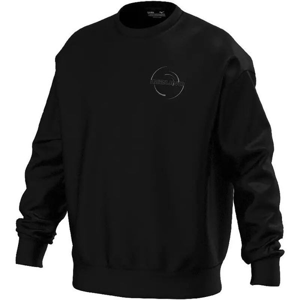 Bluza Mizuno Athletic. Czarne bluzy męskie Mizuno, xl, bez wzorów, z materiału, bez kaptura. Za 246.00 zł.
