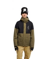 Kurtka śniegowa techniczna dla Mężczyzn TITANO 10K Zielony. Zielone kurtki snowboardowe męskie Quiksilver, l, bez wzorów, z materiału, bez kaptura, snowboardowy. Za 819.99 zł.