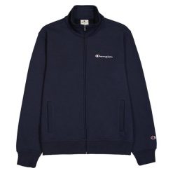 Bluza na co dzień męska CHAMPION na zamek stójka. Niebieskie bluzy męskie Champion, l, bez wzorów, z bawełny, bez kaptura. Za 274.00 zł.