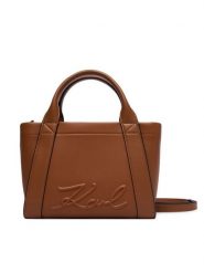 KARL LAGERFELD Torebka B1W30067 Beżowy. Brązowe torebki do ręki damskie KARL LAGERFELD, bez wzorów, ze skóry, bez dodatków. Za 779.99 zł.