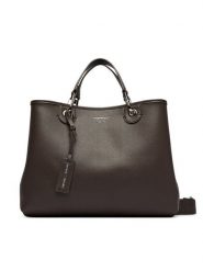 Emporio Armani Torebka EW000360 AF12036 M6458 Brązowy. Brązowe torebki do ręki damskie Emporio Armani, bez wzorów, ze skóry, bez dodatków. Za 1,389.00 zł.