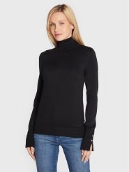 Guess Golf Paule W2BR53 Z2V62 Czarny Slim Fit. Czarne swetry damskie Guess, xl, z aplikacjami, z wiskozy, bez kołnierzyka, bez ramiączek, bez kaptura. Za 249.99 zł.