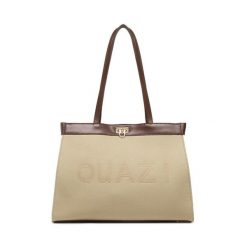 Torebka QUAZI. Brązowe torebki do ręki damskie QUAZI, bez wzorów, klasyczne, bez dodatków. Za 179.97 zł.