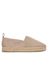 Calvin Klein Espadryle Logo Webbing HW0HW02934 Beżowy. Brązowe espadryle damskie Calvin Klein, bez wzorów, z materiału, bez obcasa, bez zapięcia. Za 369.99 zł.